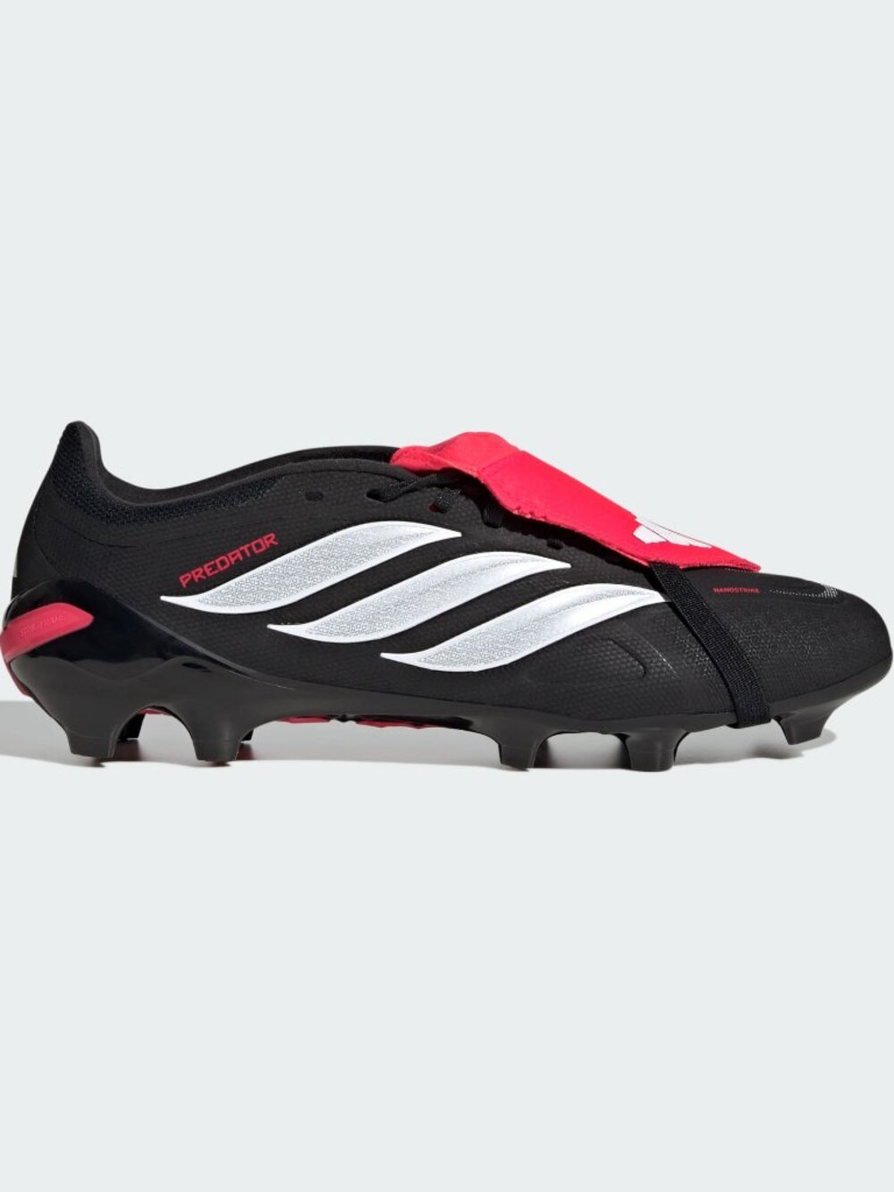 Adidas Predator Fold-Over Tongue Firm Ground Soccer Cleats Black Red SZ 11.5
